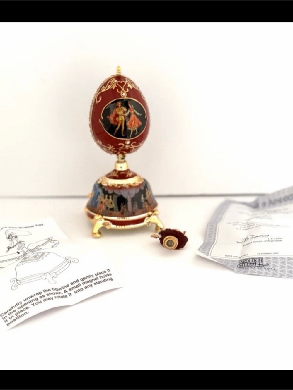 Clara And The Nutcracker Musical Egg by The Bradford Exchange New!! Gorgeous
